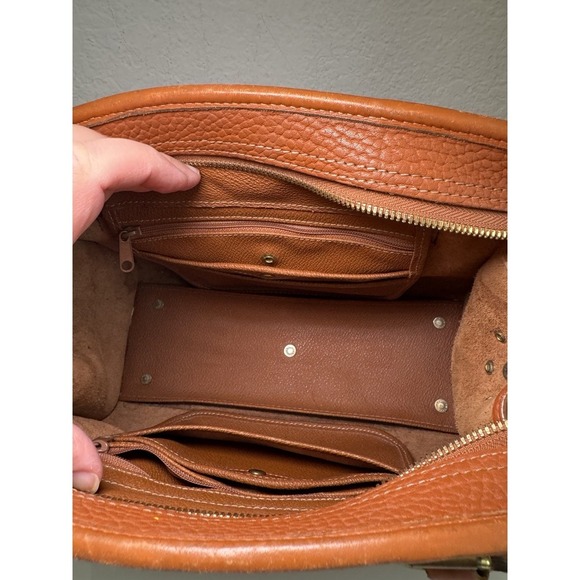 DOONEY & BOURKE Vintage Bag All Weather Leather Satchel 2Way USA 80s 90s Brown** - Picture 15 of 16